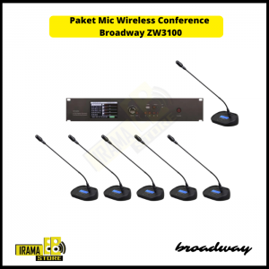 Mic Wireless Conference Broadway ZW3100 - 6 Mic